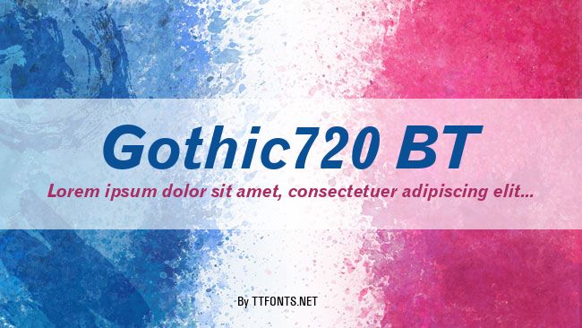 Gothic720 BT example